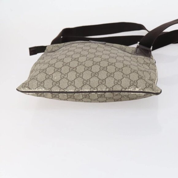 GUCCI GG Supreme Shoulder Bag PVC Beige Silver 141626 Auth 146723 - Picture 6 of 16